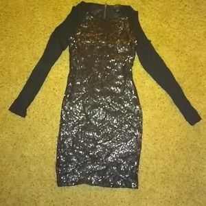 Jessica Simpson women's XS sequin dress Black